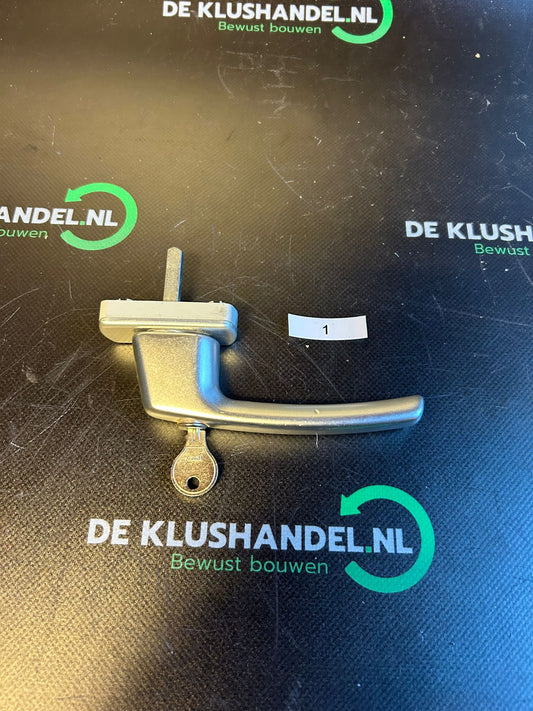 Raamklink zilver + sleutel