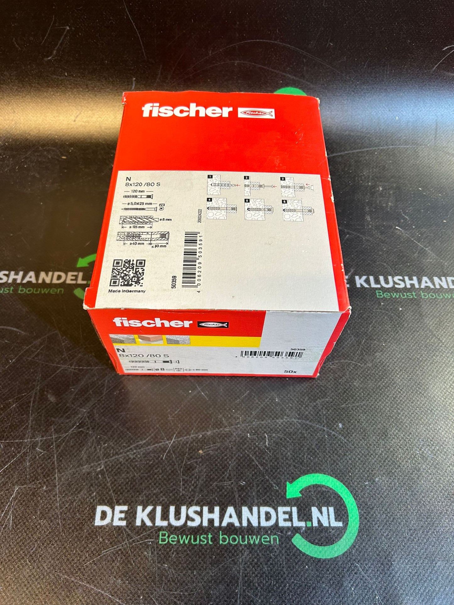 Fischer slagpluggen 8x120/80S